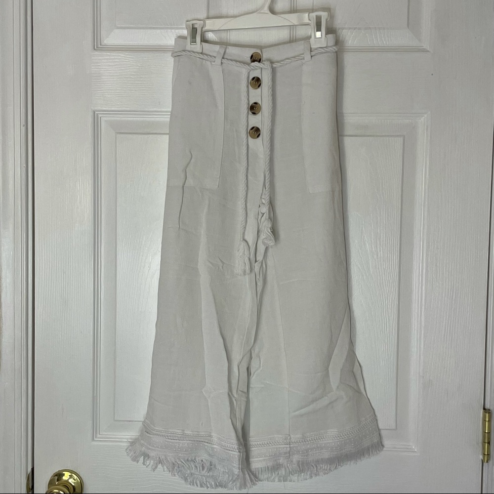 White pants/cover up